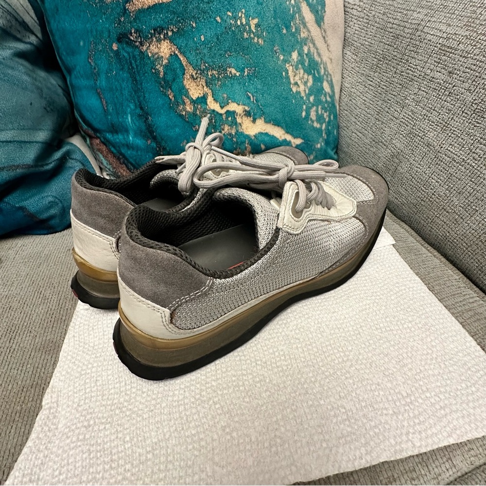 PRADA Trainers ATHLETIC LUXURY ~CHIC COMFORT ~ a Timeless Design & Neutral Color - Picture 10 of 16